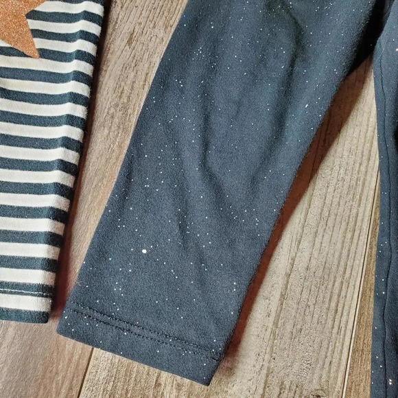 Cat & Jack Baby Toddler Girl Size 18M Glittery Casual Leggings Pants Bundle - Picture 12 of 12